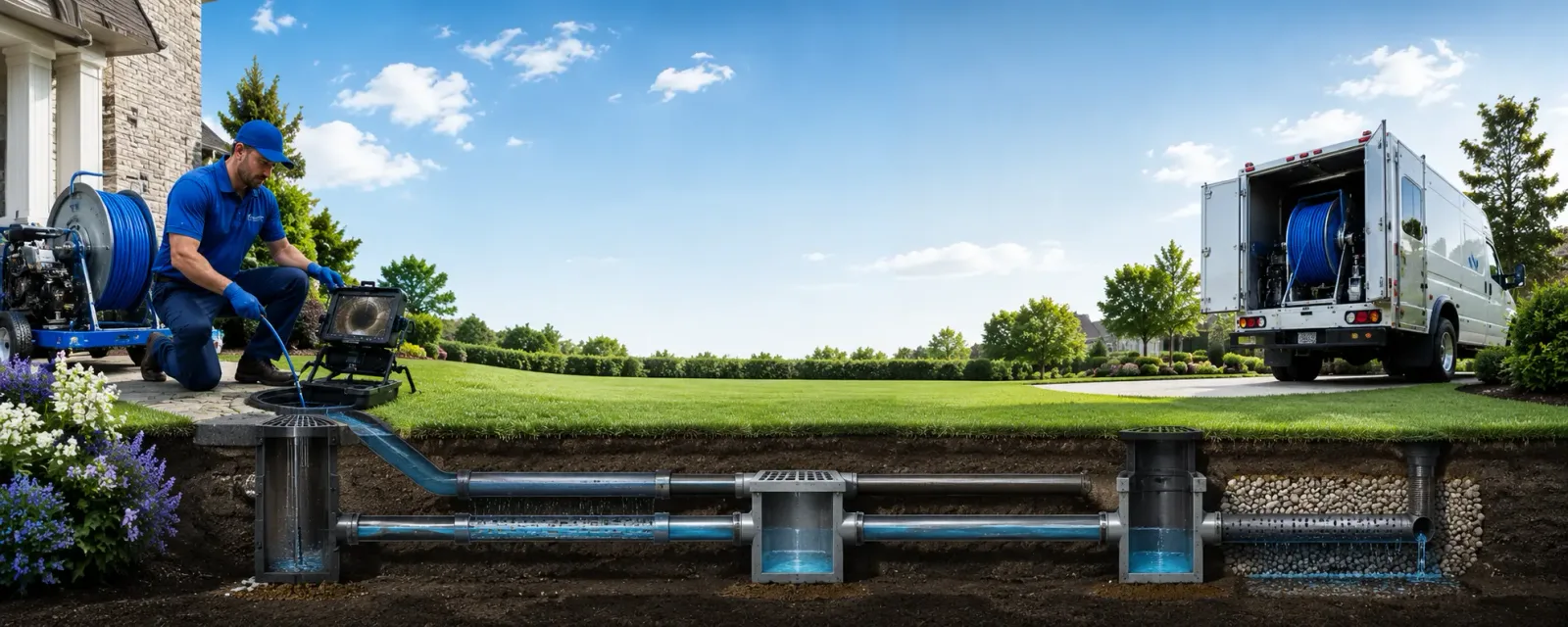Outdoor drain cleaning information for Thompson, ND